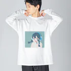 fu-ko_2311のアクアリウムヘッドホン ビッグシルエットロングスリーブTシャツ