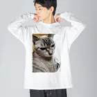 ねこの森でお散歩のさあ、モフりなさいよ。 Big Long Sleeve T-Shirt