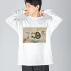 KIYOKA88WONDERLANDのつるっとペンギン　Slippery penguin Big Long Sleeve T-Shirt