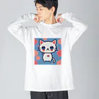 A31eの狛猫のミケ「はーとびーと」 Big Long Sleeve T-Shirt