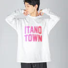 JIMOTOE Wear Local Japanの板野町 ITANO TOWN Big Long Sleeve T-Shirt