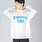 JIMOTOE Wear Local Japanの一宮町市 ICHINOMIYA CITY ビッグシルエットロングスリーブTシャツ