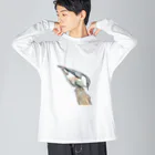 森図鑑の[森図鑑] ゴジュウカラ Big Long Sleeve T-Shirt