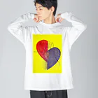 ∞INFINITY∞のmelanco heart ビッグシルエットロングスリーブTシャツ