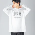 熊野のクマ3タイプ Big Long Sleeve T-Shirt