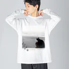 秘密結社猫のために生きよの田代島にゃんシリーズ　平和な日常 Big Long Sleeve T-Shirt