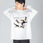 Drecome_Designのピラティス・シマウマ Big Long Sleeve T-Shirt