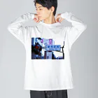 道路標識洋服雑貨の練馬駅前 Nerima Sta. 1 Big Long Sleeve T-Shirt