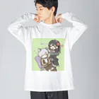 雨の浴室のMOFU〜 Big Long Sleeve T-Shirt