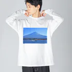 nokkccaの行楽日和 - The perfect day for boating - ビッグシルエットロングスリーブTシャツ