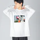 藤堂ごみのスナック花ことば前 ビッグシルエットロングスリーブTシャツ