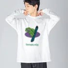 はなぺちゃとそばかすのクマだって滑りたい Big Long Sleeve T-Shirt