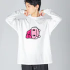 のうみそんのかたむきみそん ビッグシルエットロングスリーブTシャツ