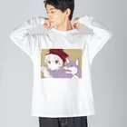 kurimo.のぼくにもください ビッグシルエットロングスリーブTシャツ