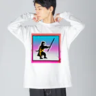 MedicalKUNの手乗り忍者くん★修行中！★ Big Long Sleeve T-Shirt