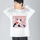 青木甘夏のいちご大福食べ食べガール Big Long Sleeve T-Shirt