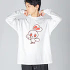 レタ(LETA)のぽっぷらうさぎ Big Long Sleeve T-Shirt