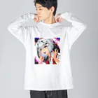 mano-verseのMegami #04296 Big Long Sleeve T-Shirt