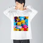 ミラくまのくまさんがたくさん Big Long Sleeve T-Shirt