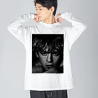 loo10のross lynch american singer ビッグシルエットロングスリーブTシャツ