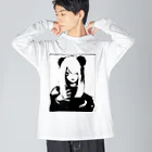 Burutasu のgoth girl white Big Long Sleeve T-Shirt