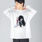 ワレヲモフユエニの聖痕ちゃん ビッグシルエットロングスリーブTシャツ