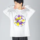 生存しよ！のsmash the patriarchy! ノンバイナリーカラー Big Long Sleeve T-Shirt