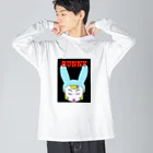 mamo〜のBunny girl ビッグシルエットロングスリーブTシャツ