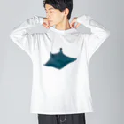 なこちゆるキャラショップのマンタくん Big Long Sleeve T-Shirt