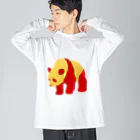 広熨斗隼人SHOPの広熨斗隼人のカラーパンダ🐼２ Big Long Sleeve T-Shirt