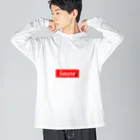 サウナショップ　【ととのい親分】の【BOXロゴ】サウナBOXロゴ　アイテム Big Long Sleeve T-Shirt