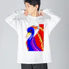 greetenの不死鳥アート  幻想世界 Big Long Sleeve T-Shirt