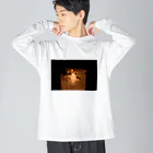 fu_candleの儚世の灯火 ビッグシルエットロングスリーブTシャツ