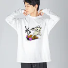 TAKE-TONのロングボードねこ Big Long Sleeve T-Shirt