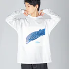 えこーるのコバルトツリーモニターのブルー Big Long Sleeve T-Shirt