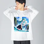 未来アニメスタジオのAIキャラクター Big Long Sleeve T-Shirt