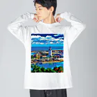 GALLERY misutawoのスペイン マラガの灯台 Big Long Sleeve T-Shirt