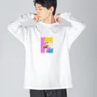 hotdogdesignのバーガーを食い進めるある一口にトマトのすべてが引き摺り出される Big Long Sleeve T-Shirt