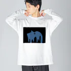 ﾆﾝｼﾞﾝｲｯﾎﾟﾝの沈溶 Big Long Sleeve T-Shirt