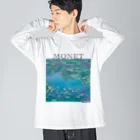 MUGEN ARTのモネ　睡蓮　Claude Monet / Water Lilies Big Long Sleeve T-Shirt