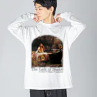 MUGEN ARTのシャロットの女（シャロット姫）　The Lady of Shalott　ジョン・ウィリアム・ウォーターハウス ビッグシルエットロングスリーブTシャツ