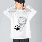 mofful.のユキヒョウ - snowleopard Big Long Sleeve T-Shirt