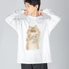 トコロコムギのおねだりにゃんこ Big Long Sleeve T-Shirt