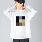 3×3 のドット絵の真珠の耳飾りの少女 - 3×3 のドット絵 Big Long Sleeve T-Shirt