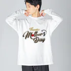 t-shirts-cafeのThanks Mother’s Day Big Long Sleeve T-Shirt