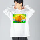 BOOK STORE  |  オオタミクのキウイくんのひなたぼっこ Big Long Sleeve T-Shirt