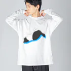 うらめし屋　の猫が落ちてる Big Long Sleeve T-Shirt