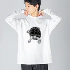PADKA（ぱだか）のクサガメ Smiley Boggie Big Long Sleeve T-Shirt