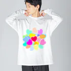 Suzutakaの幸せの花束 ビッグシルエットロングスリーブTシャツ