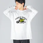 chicodeza by suzuriの亀亀バイカー ビッグシルエットロングスリーブTシャツ